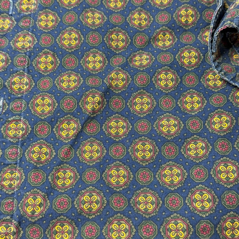 Bugle Boy Patterned Button Down Shirt Vintage‎ Style Casual Top Large - Picture 4 of 9